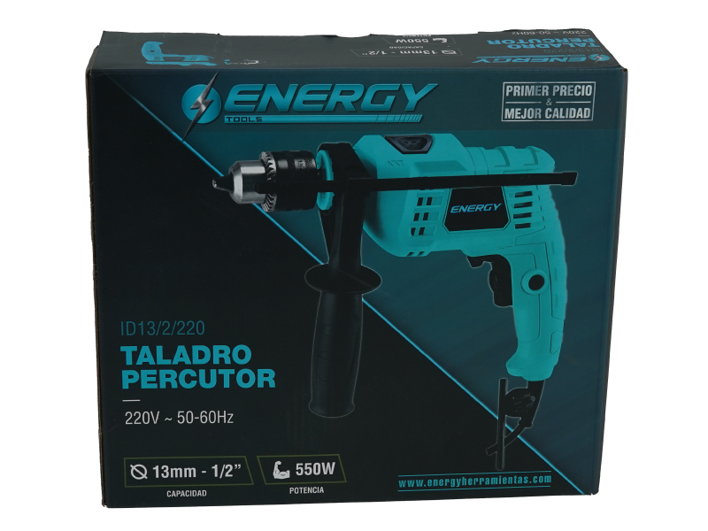 TALADRO PERCUTOR ENERGY 13 MM 550 W